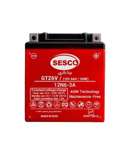 باتری موتور سیکلت 5 آمپر متوسط بینا باتری 12V 6AH